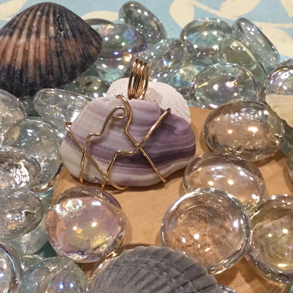 Outer Banks Shell Pendant. Crafted with Care